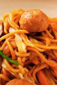 Asian Meatballs with Yakisoba: A Perfect Fusion of Flavors